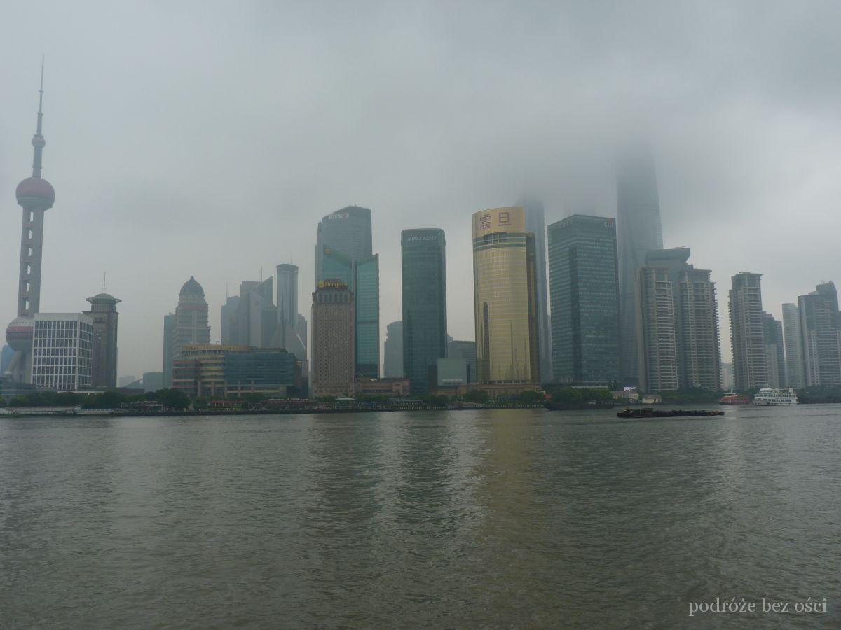 Dzielnica Pudong z najwyższymi wieżowcami Szanghaju