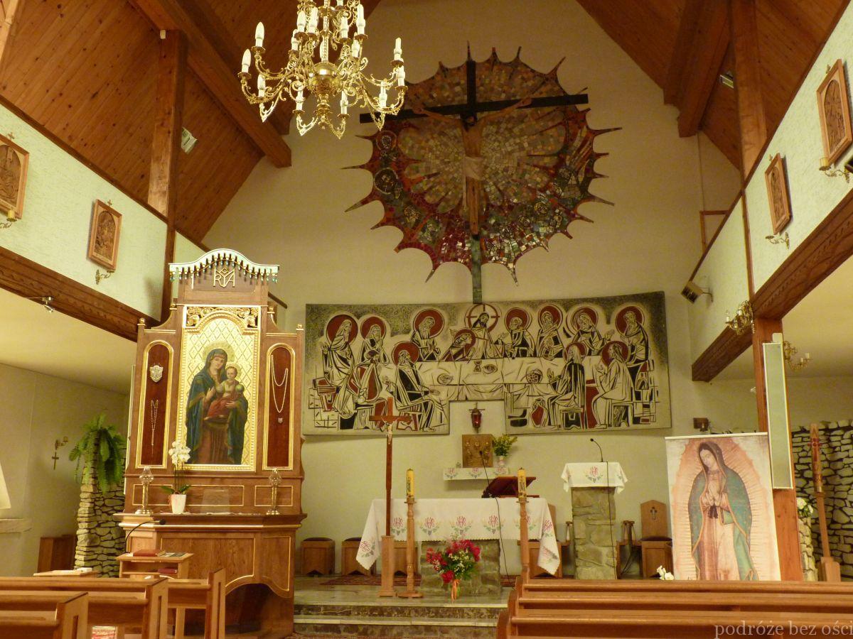 Wnętrze kościoła św. Anny, Ustrzyki Górne, Bieszczady