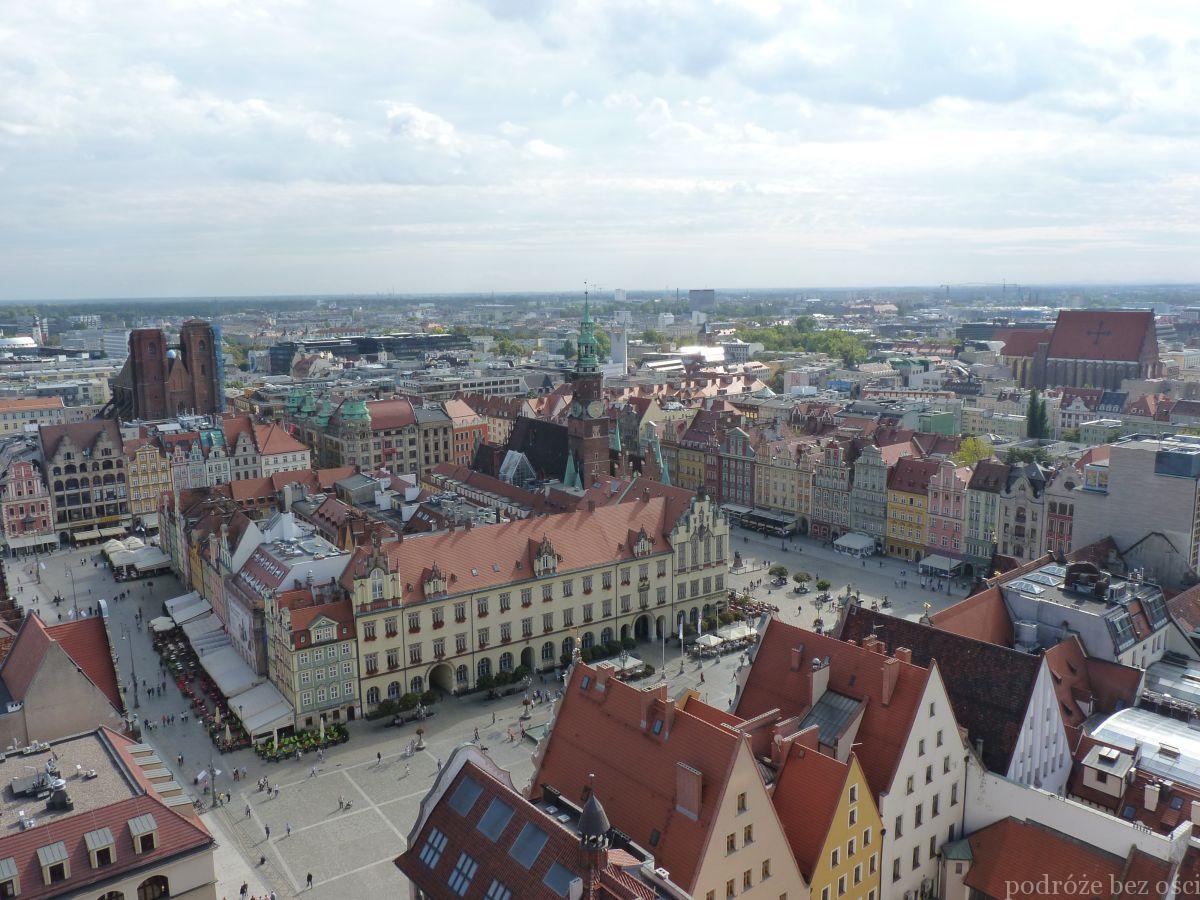 Widok na Rynek z wieży kościoła św. Elżbiety, Wrocław