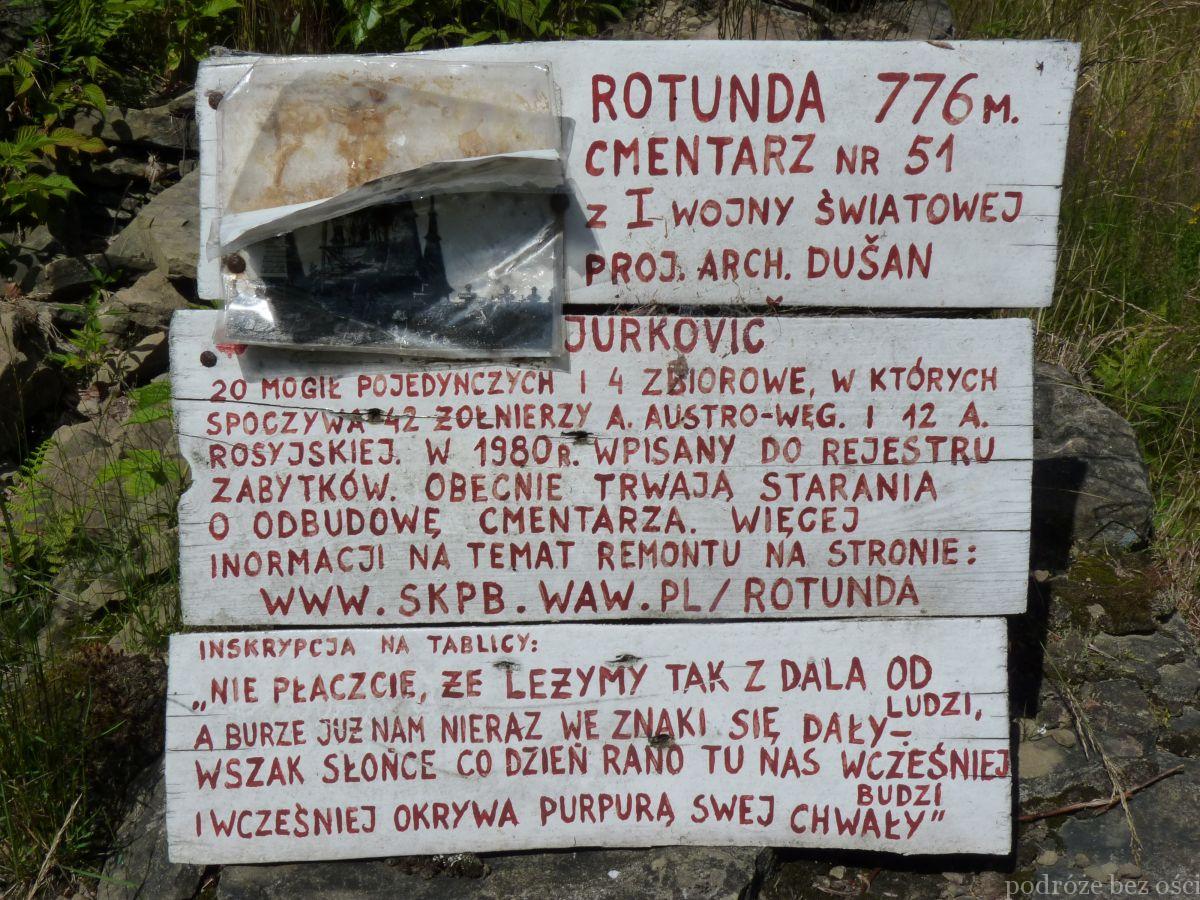 Rotunda, Cmentarz wojskowy nr 51, Beskid Niski