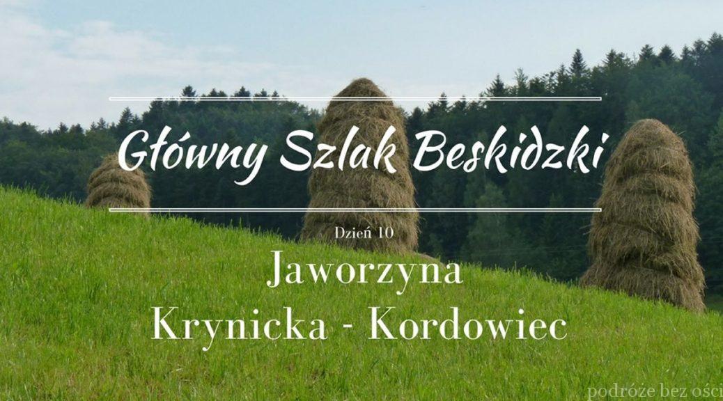 GSB Jaworzyna Krynicka - Kordowiec