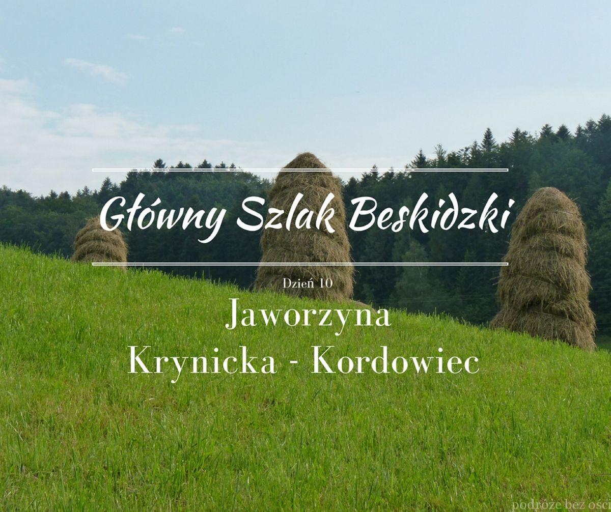 GSB Jaworzyna Krynicka - Kordowiec
