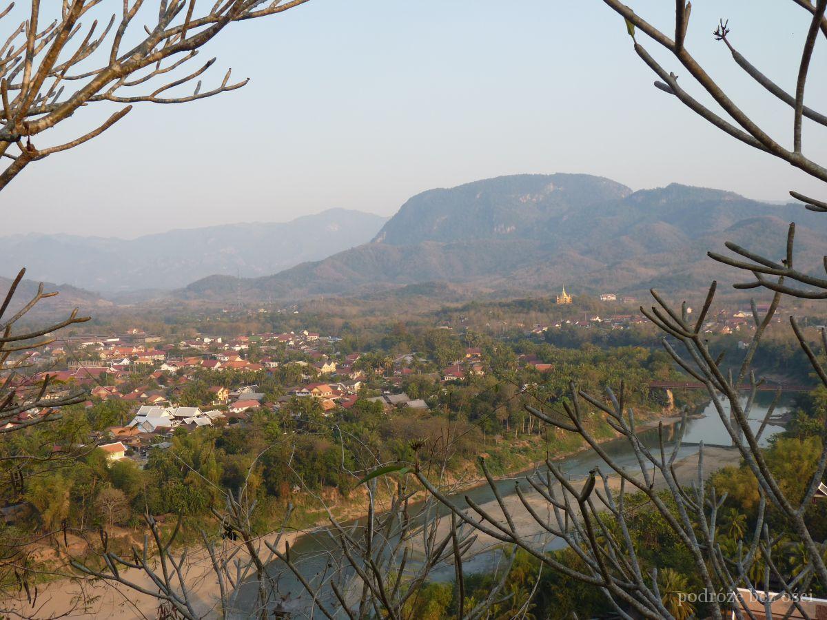 Panorama Luang Prabang z Mount Phousi