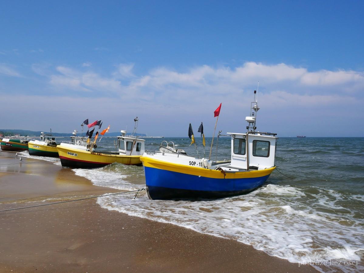 Sopot Kutry na Plaży w Sopocie