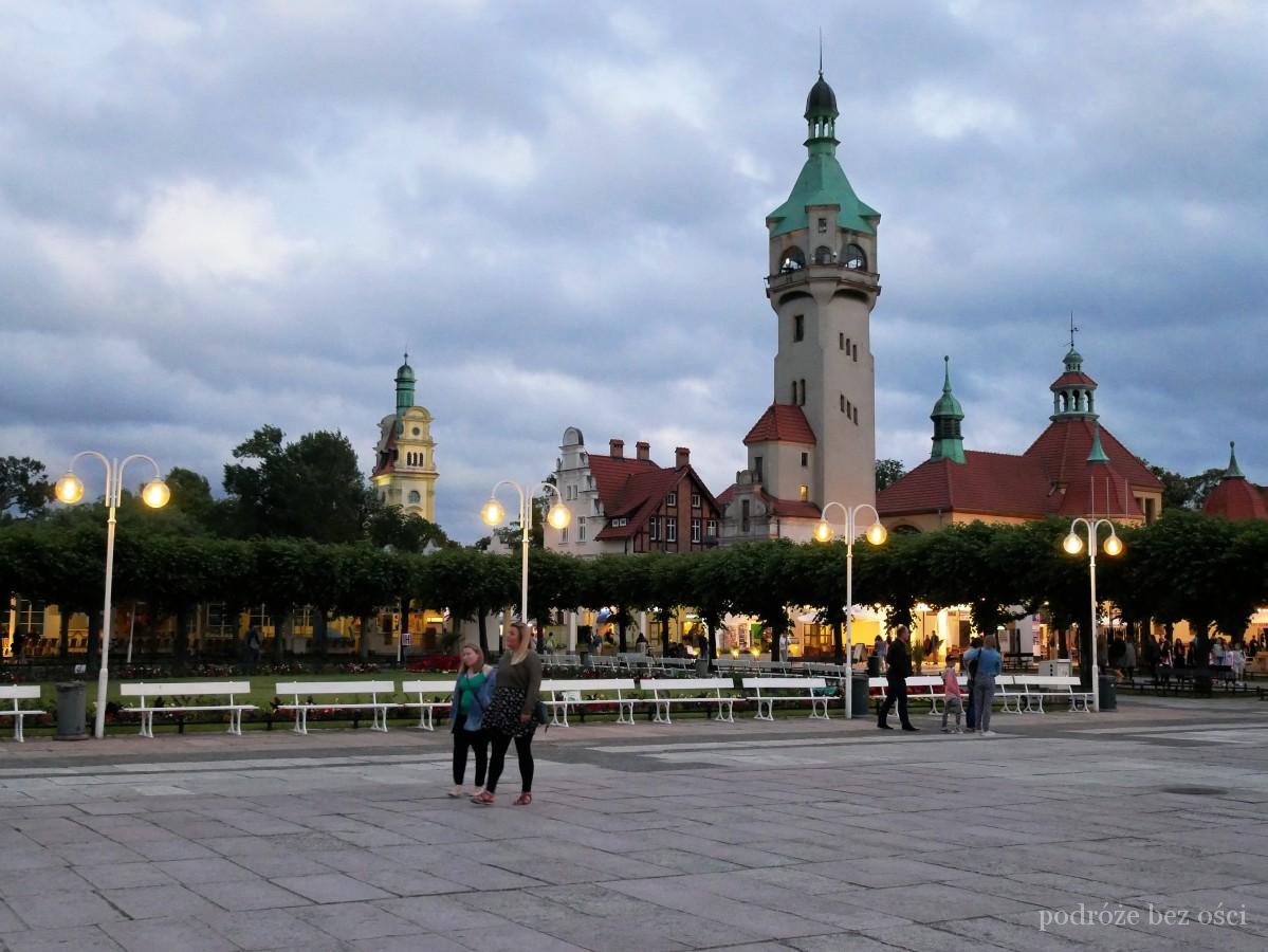 Sopot wieczorem w nocy w Sopocie