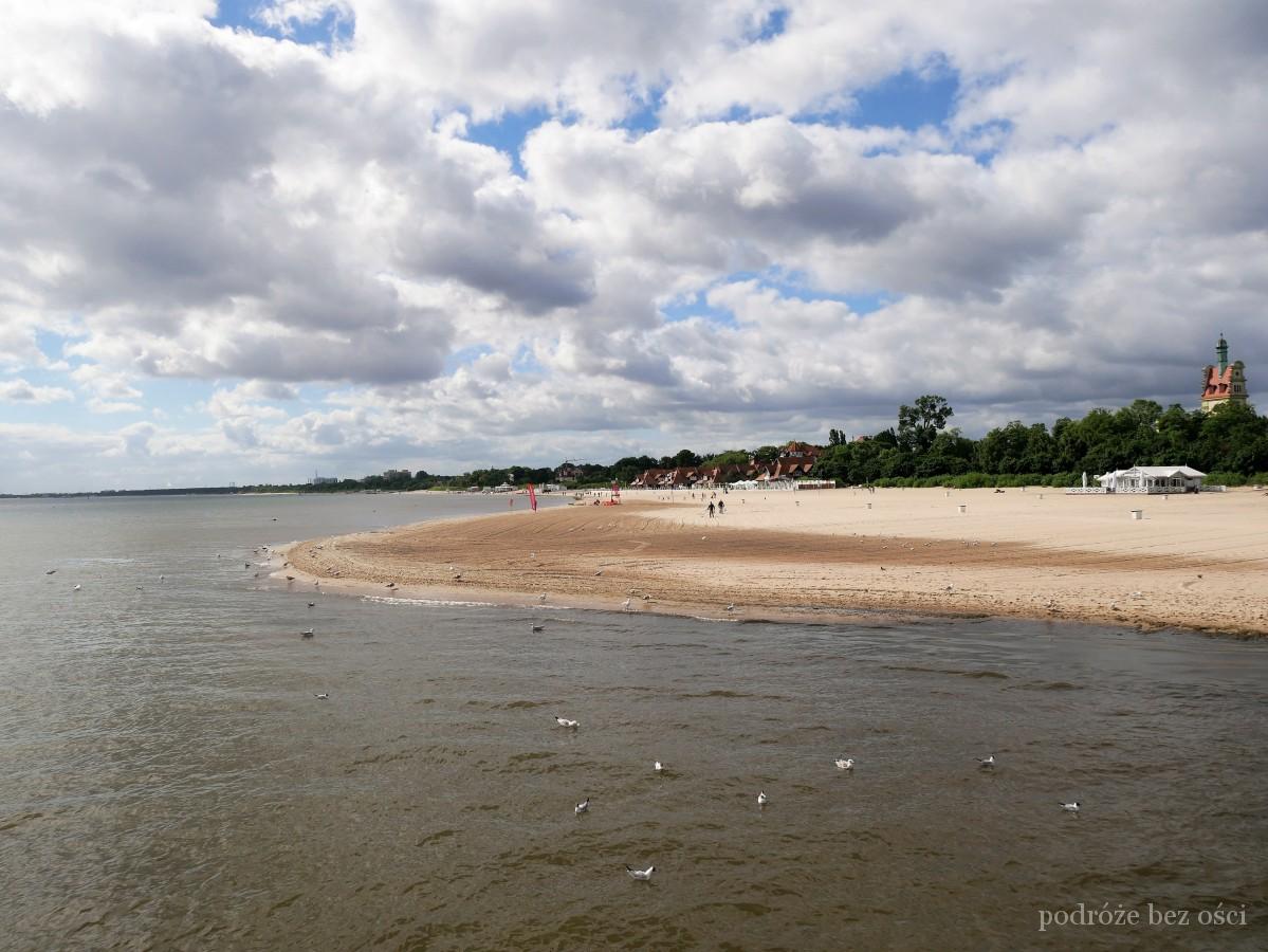 Sopot widok na plażę w Sopocie