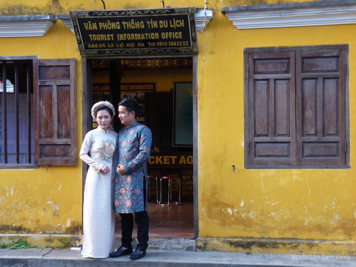 Newlyweds in Hoi An, Nowożeńcy w Hoi An, Vietnam, Wietnam Asia, Asia