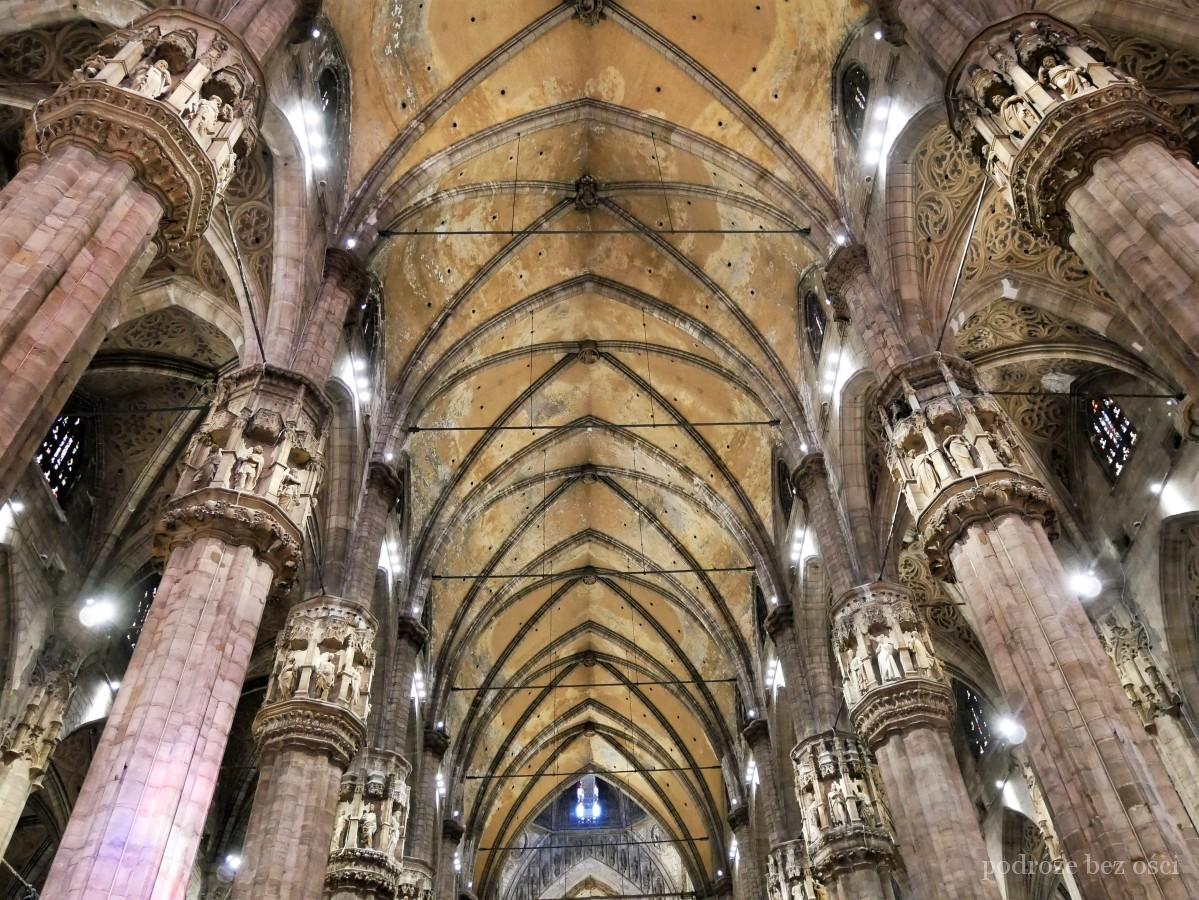Kolumny w Katedrze w Mediolanie, Duomo di Milano, Mediolan co zobaczyć