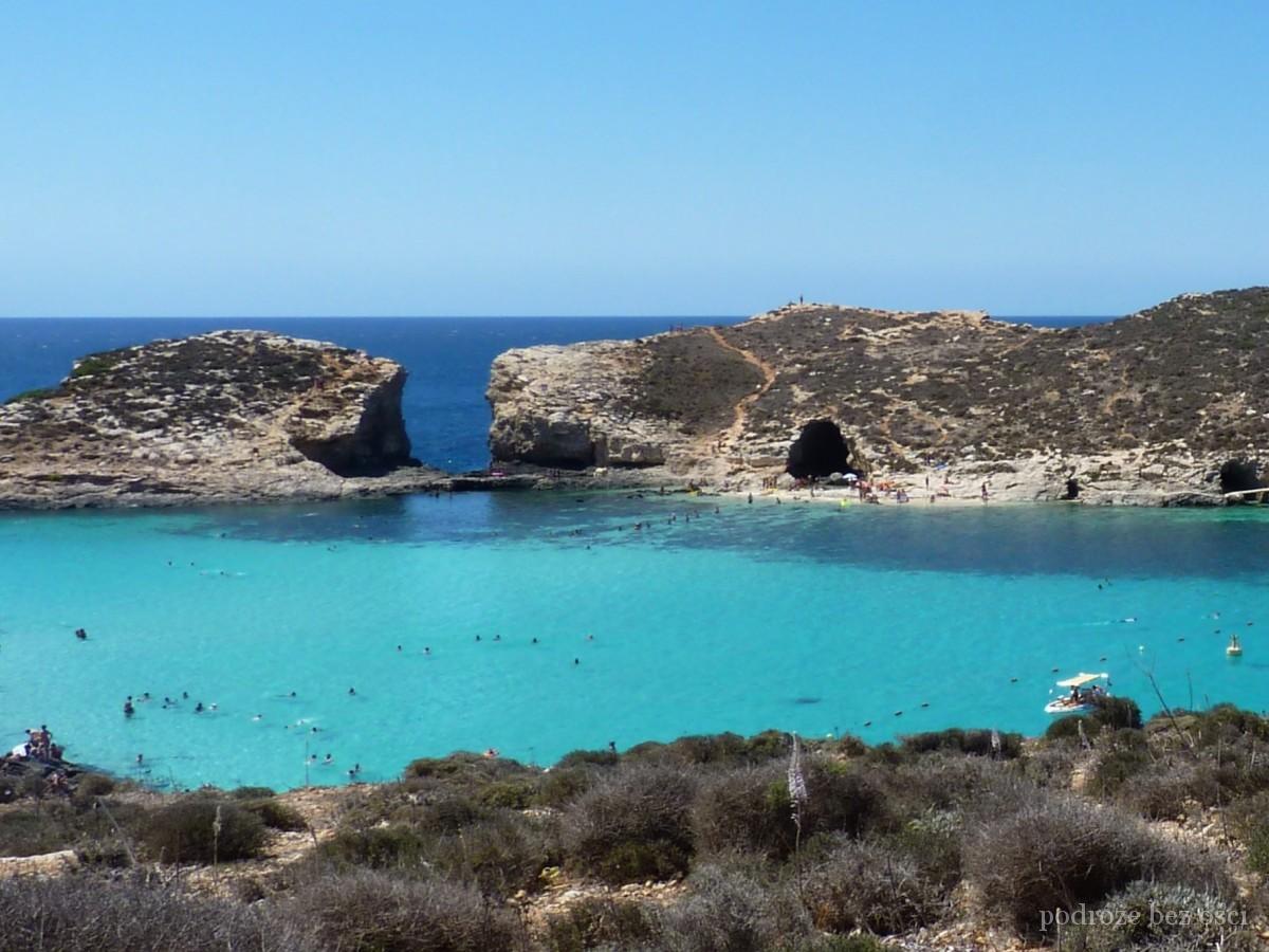 Błękitna Laguna, Blue Lagoon, Wyspa Comino, Cominotto, Island Malta atrakcja atrakcje