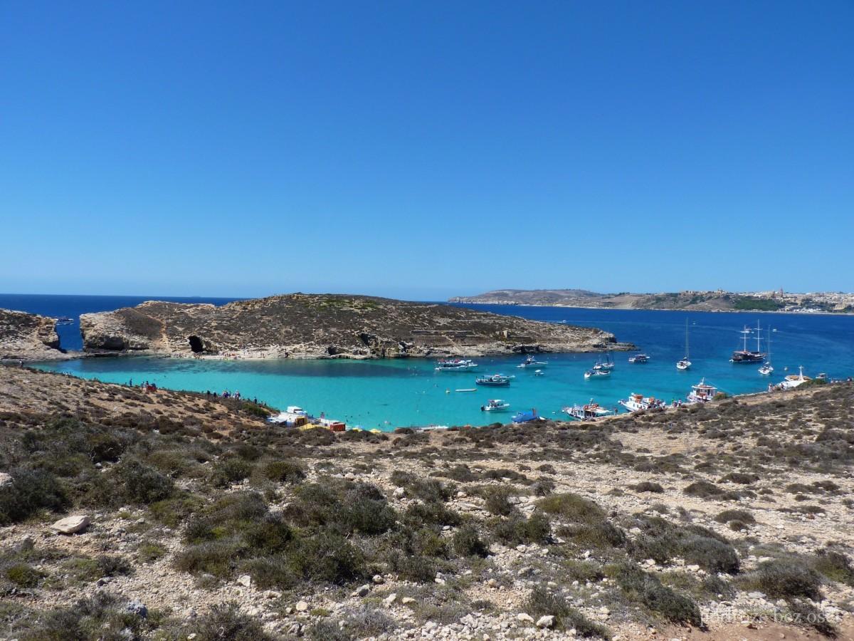 Wyspa Comino, Cominotto, Błękitna Laguna, Blue Lagoon, Island Malta atrakcja atrakcje Gozo