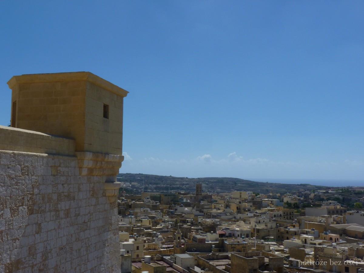cytadela Victoria, Rabat, wyspa Gozo, Malta island, widok z cytadeli Għawdex