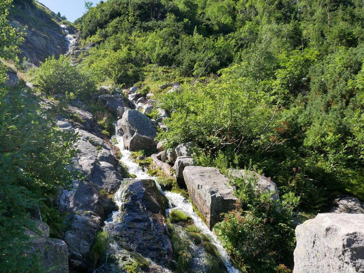 Wodospad Pod Łomniczką. Karkonosze 