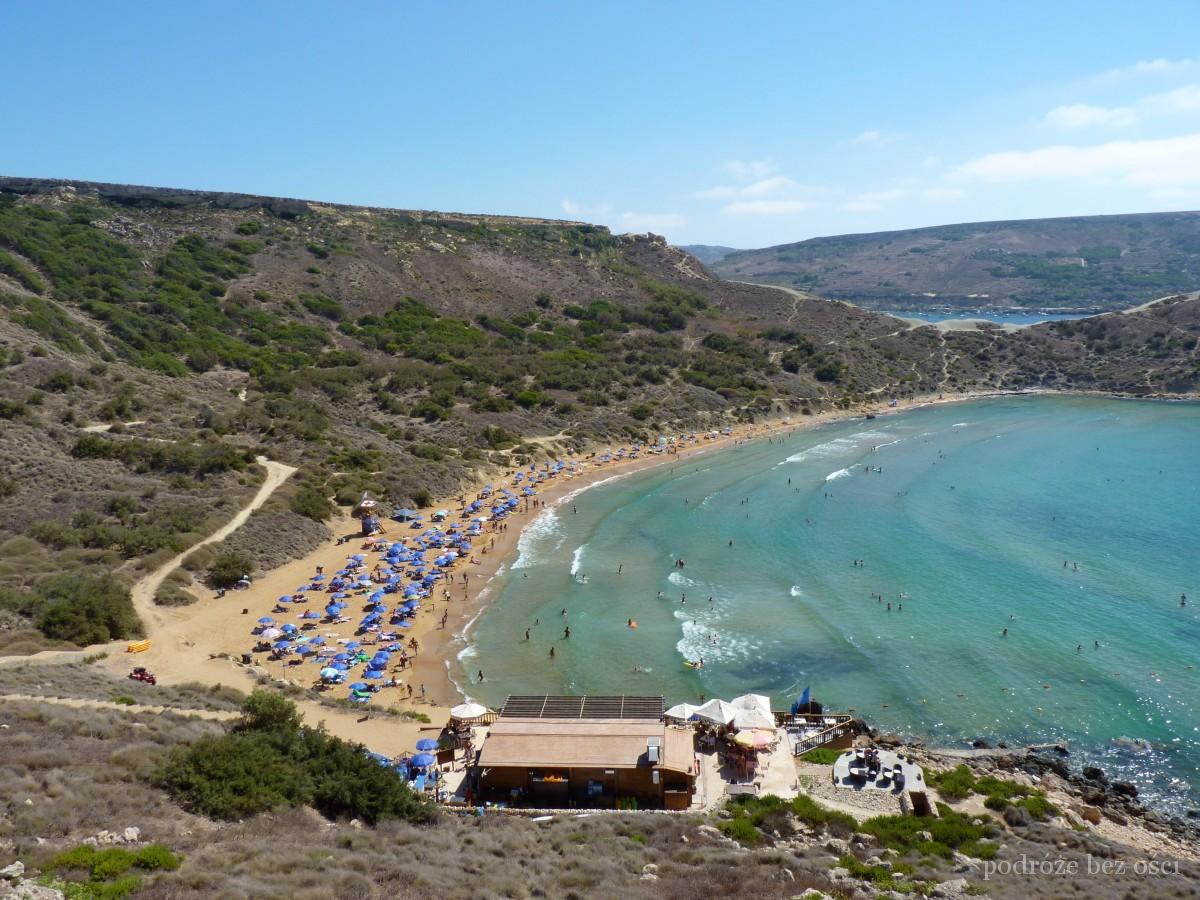 Ghajn Tuffieha Bay, Malta. Najpiękniejsza i najlepsza piaszczysta plaża