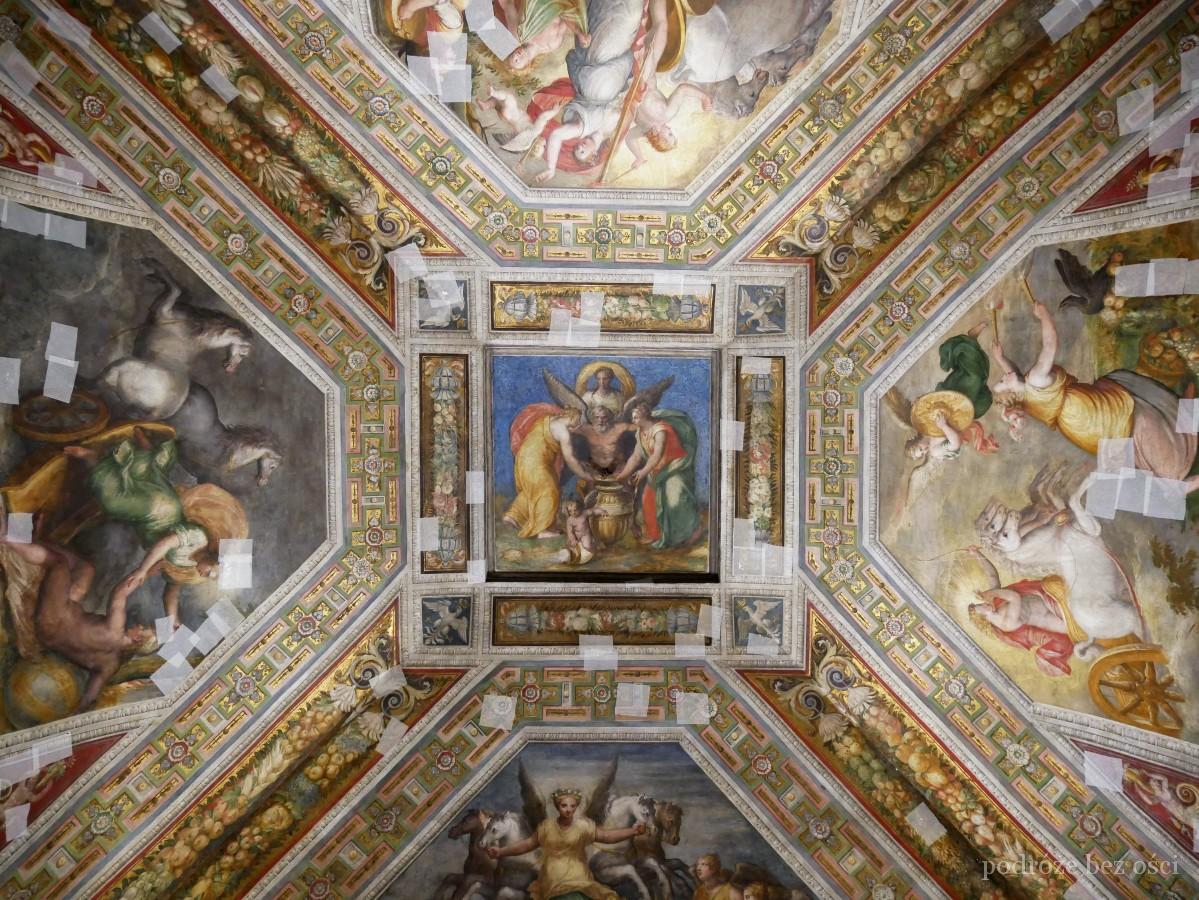Freski, zamek d'Este (Castello Estense), Ferrara, Włochy