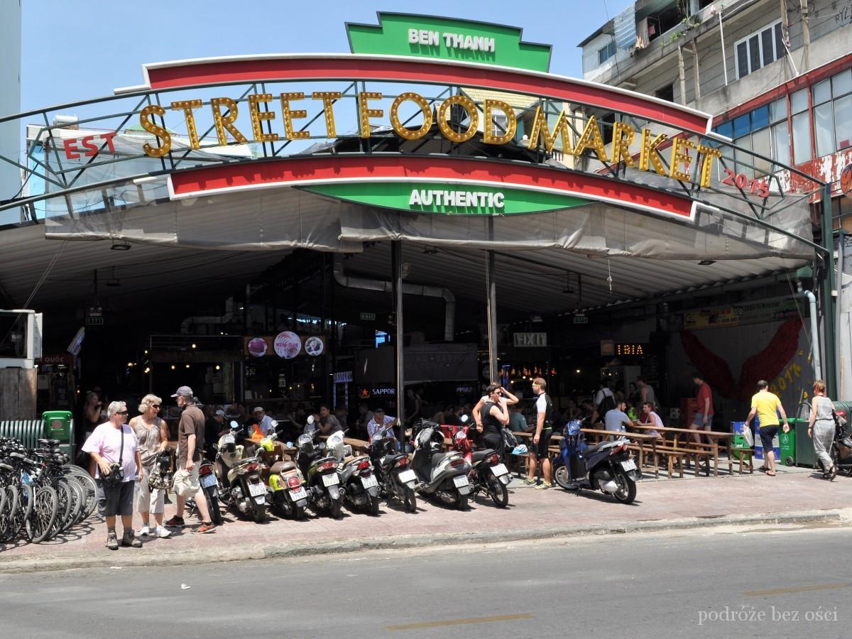 ben thanh street food market ho chi minh sajgon atrakcje co warto zobaczyc zwiedzic przewodnik wietnam saigon najciekawsze ciekawe miejsca zabytki