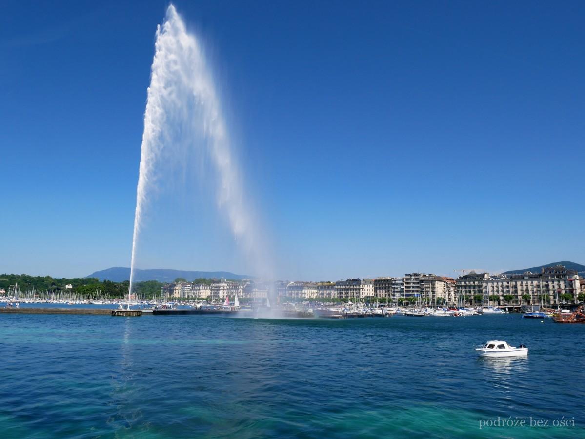 fontanna jet d eau najwyzsza w europie genewa atrakcje co warto zobaczyc zwiedzic szwajcaria geneva