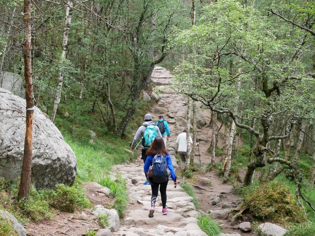 preikestolen pulpit rock ambona trekking wycieczka szlak na hike norwegia 