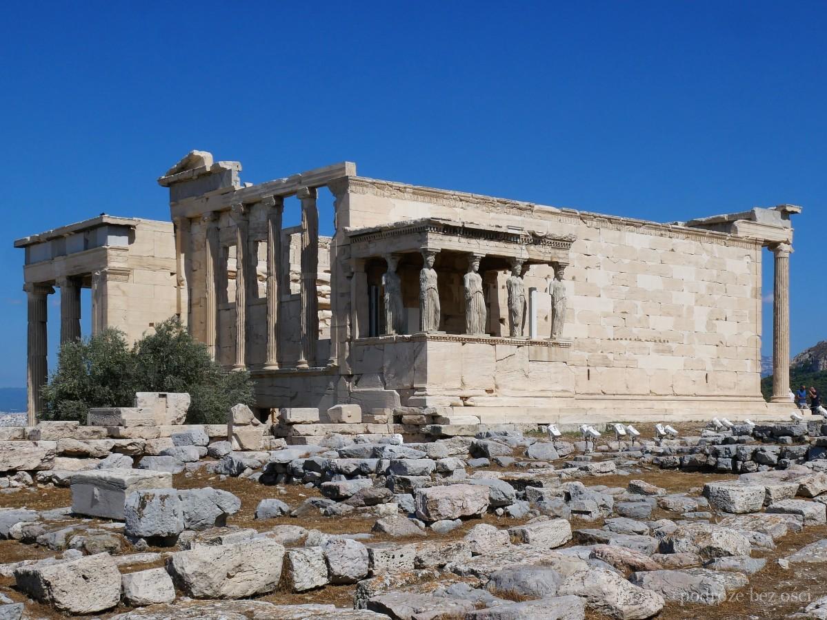 erechtejon kariatydy ateny akropol grecja greece athens