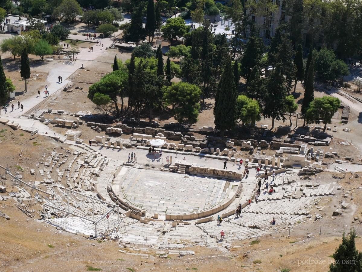 teatr dionizosa w atenach akropol grecja 