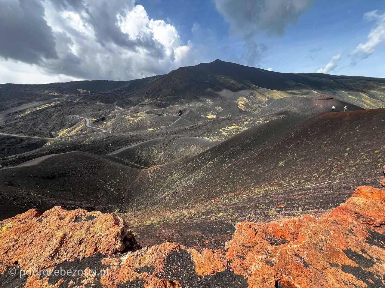 etna wulkan zwiedzanie jak wejsc na wlasna reke trekking bezpieczeństwo sycylia wlochy samodzielny rifugio sapienza stazione d arrivo funivia 