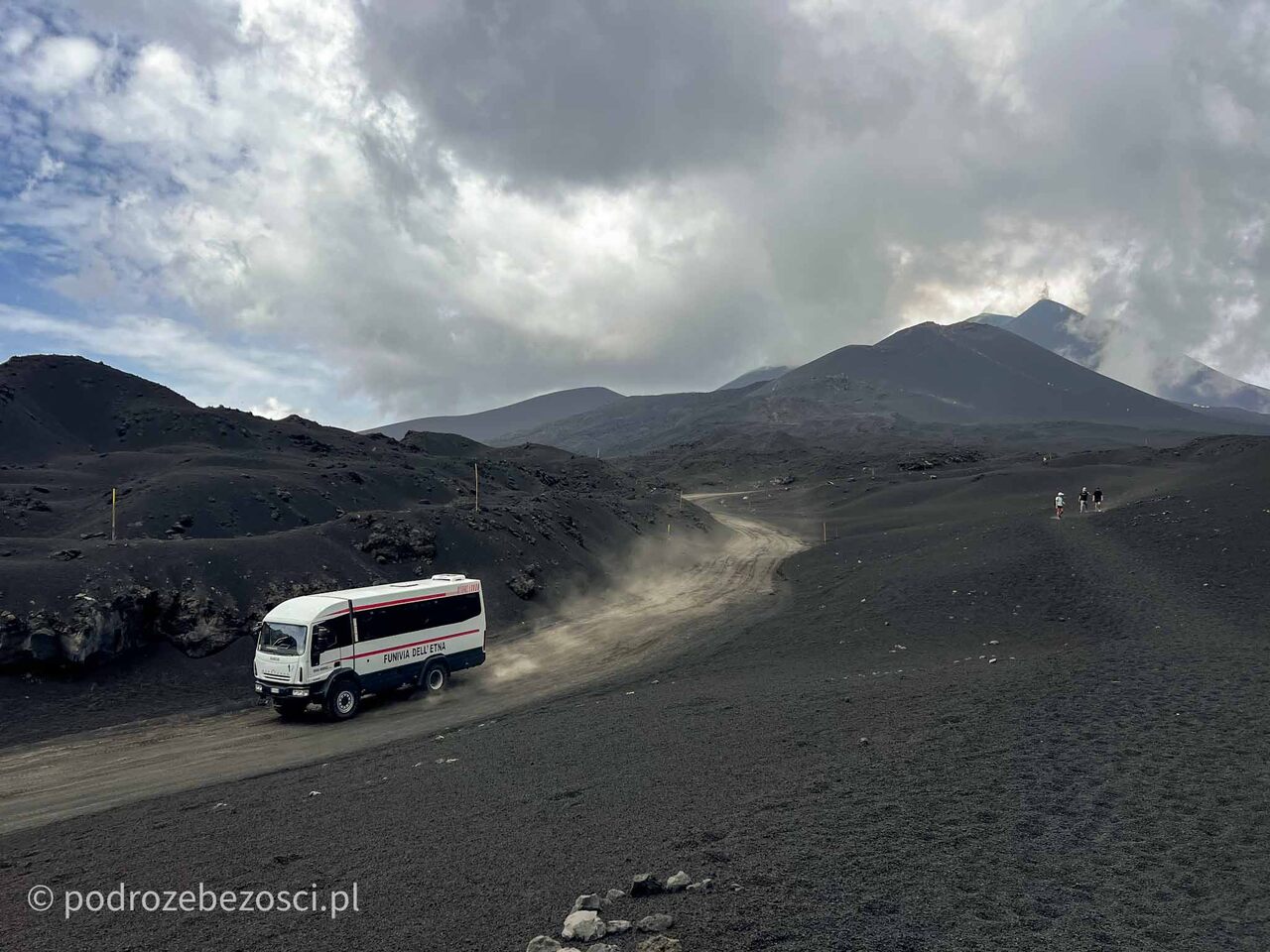 etna wulkan zwiedzanie jak wejsc na wlasna reke trekking kolejka linowa trekking bus torre del filosofo sycylia wlochy