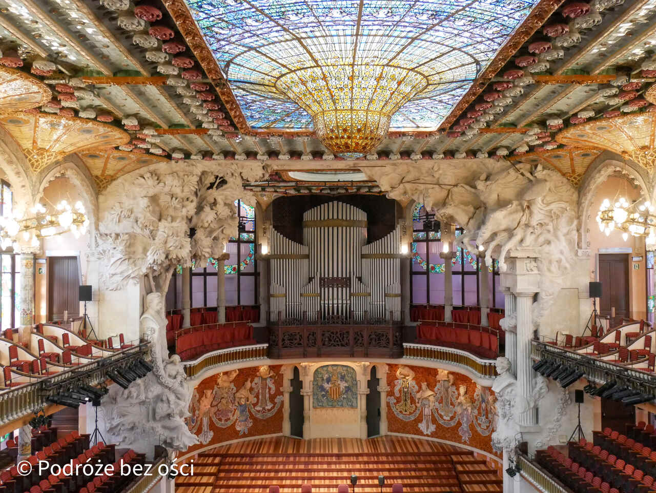 Palau de la Música Catalana – słynna sala koncertowa w Barcelonie. Pałac Muzyki Katalońskiej