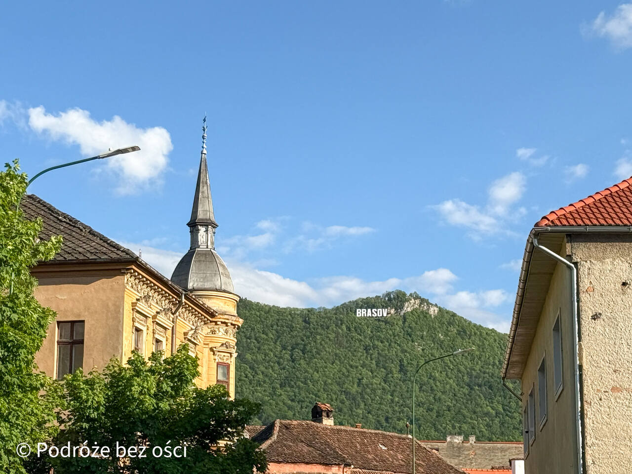 Widok na górę Tâmpa. Braszów Widok na górę Tâmpa. Braszów